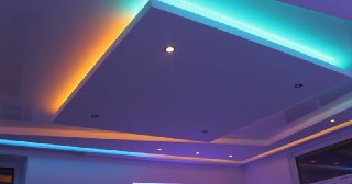 Натяжной потолок с подсветкой Нововоронеж, цена от 2102 руб.